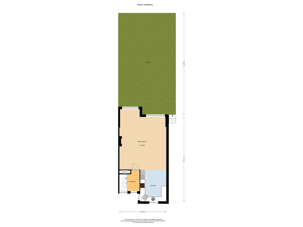 Bekijk plattegrond van Tuin 1ste van Tjalk 36