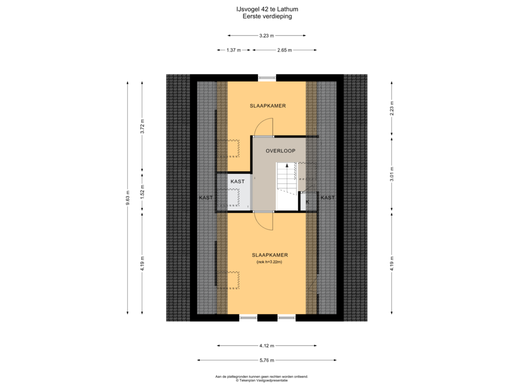 View floorplan of Eerste verdieping of IJsvogel 42