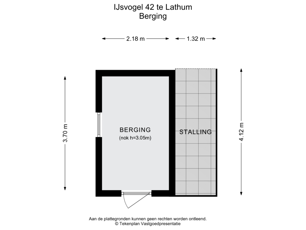 View floorplan of Berging of IJsvogel 42