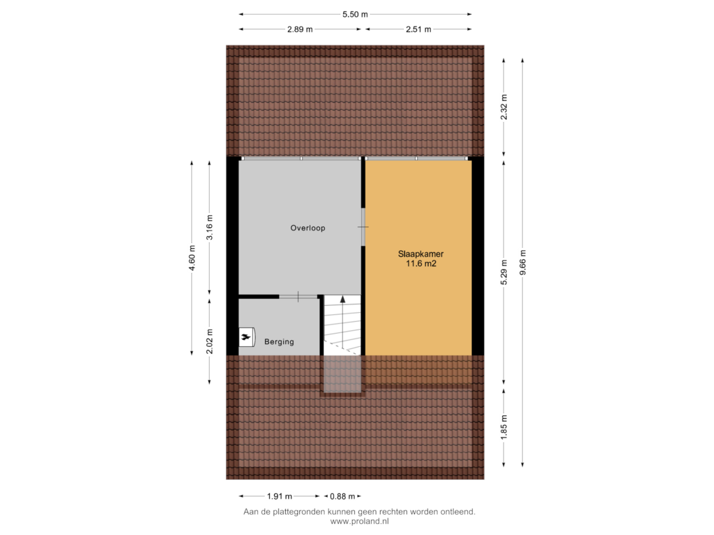 Bekijk plattegrond van 2e Verdieping van Keizerskroon 126