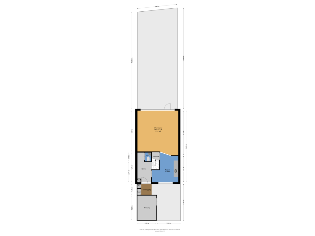 Bekijk plattegrond van Begane Grond Met Kavel van Keizerskroon 126