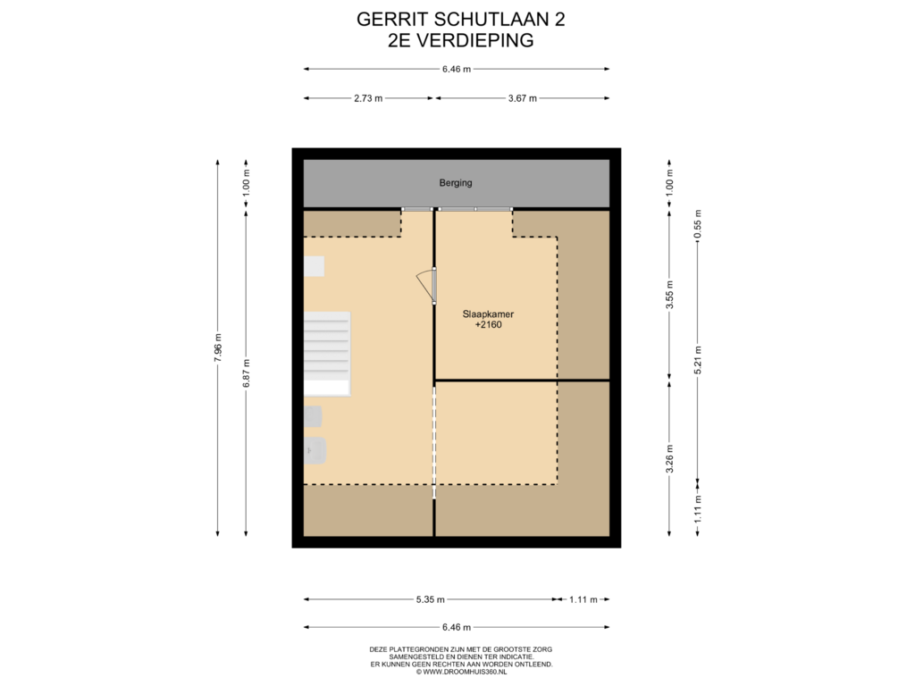 Bekijk plattegrond van 2E Verdieping van Gerrit Schutlaan 2