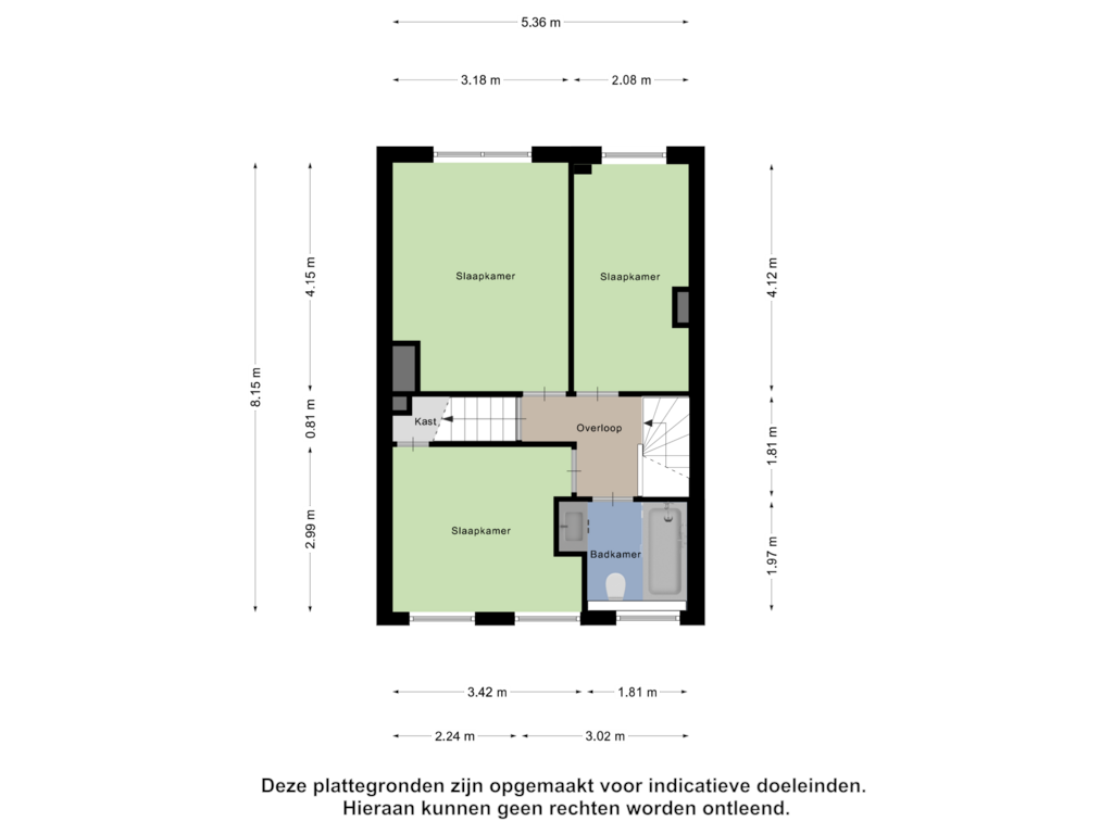 Bekijk plattegrond van Eerste Verdieping van Kastanjelaan 19