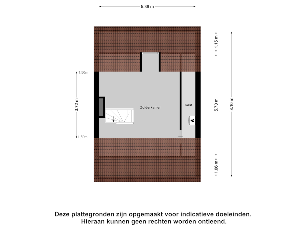 Bekijk plattegrond van Tweede Verdieping van Kastanjelaan 19