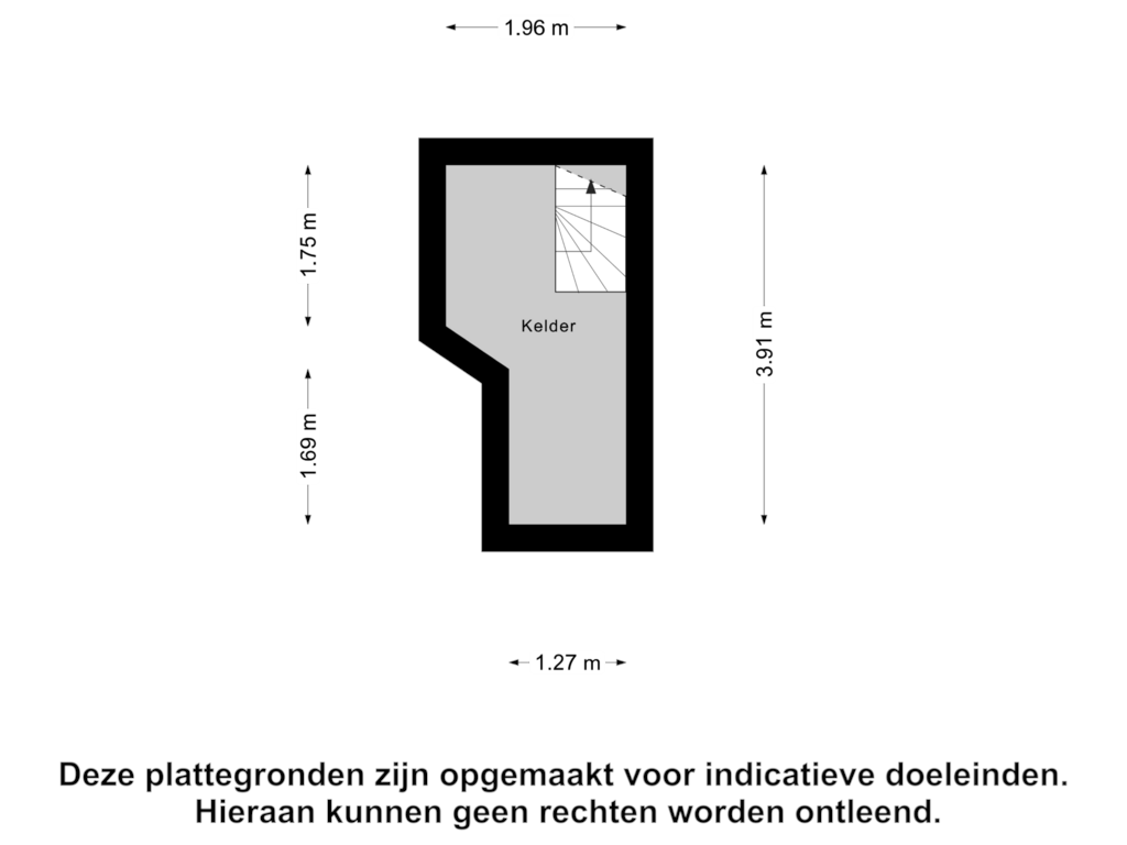 Bekijk plattegrond van Kelder van Kastanjelaan 19