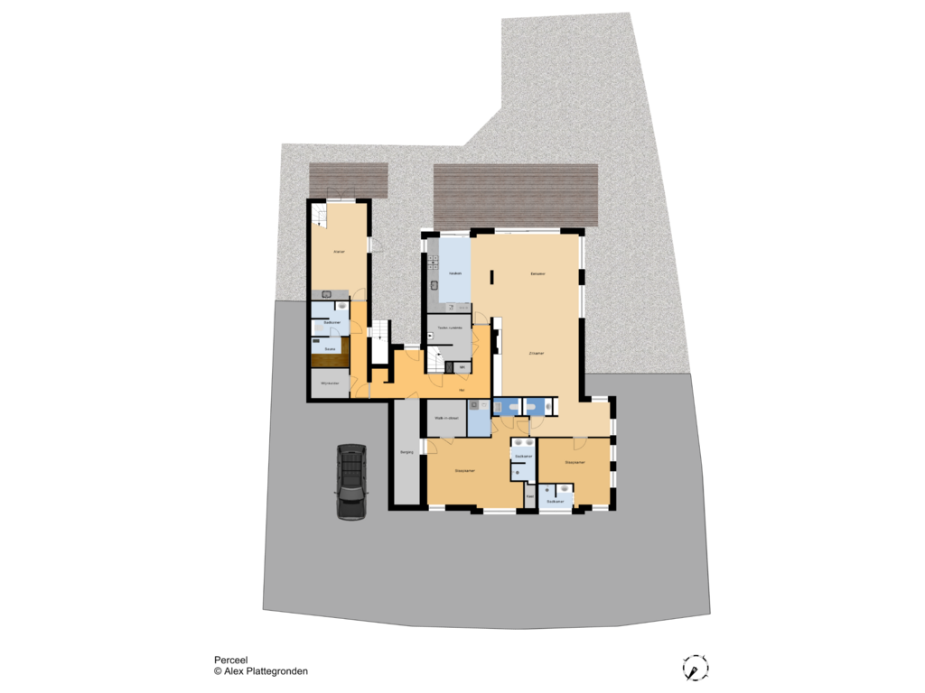 Bekijk plattegrond van Perceel van Bloemcamplaan 55