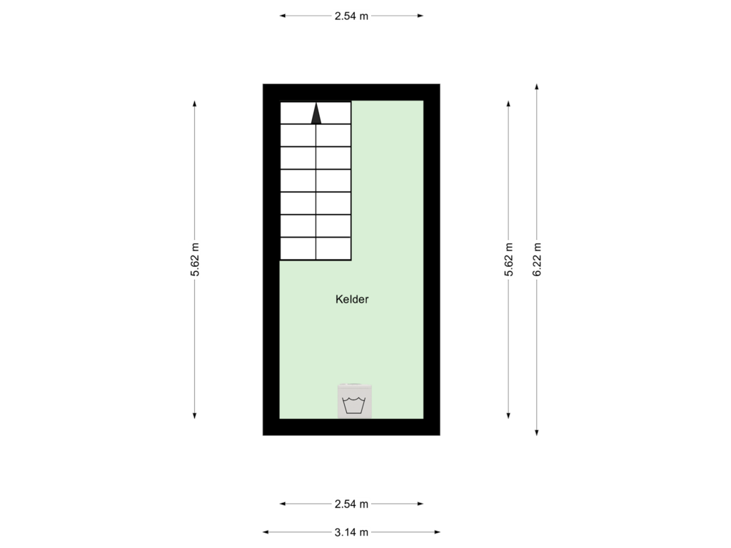 View floorplan of Basement of Vossenvoetpad 9