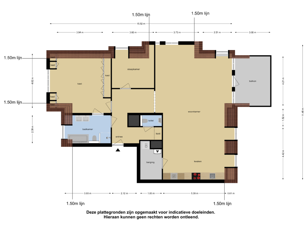 Bekijk plattegrond van Appartement van Elisabethhof 54