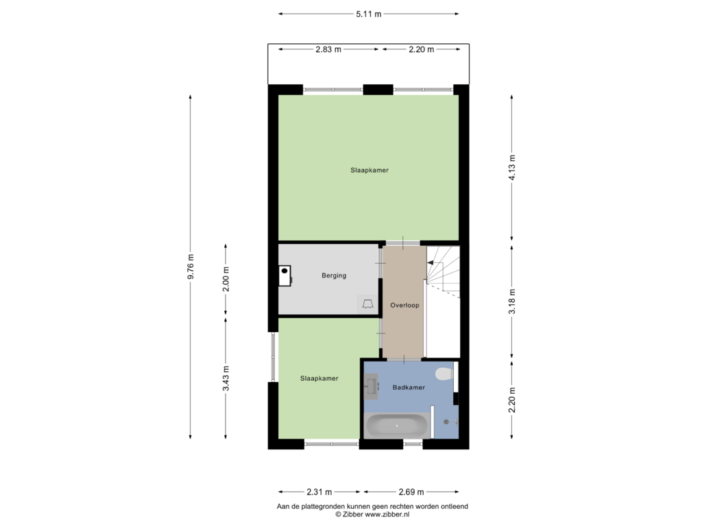 Bekijk plattegrond van Eerste verdieping van Sonny Rollinsstraat 23