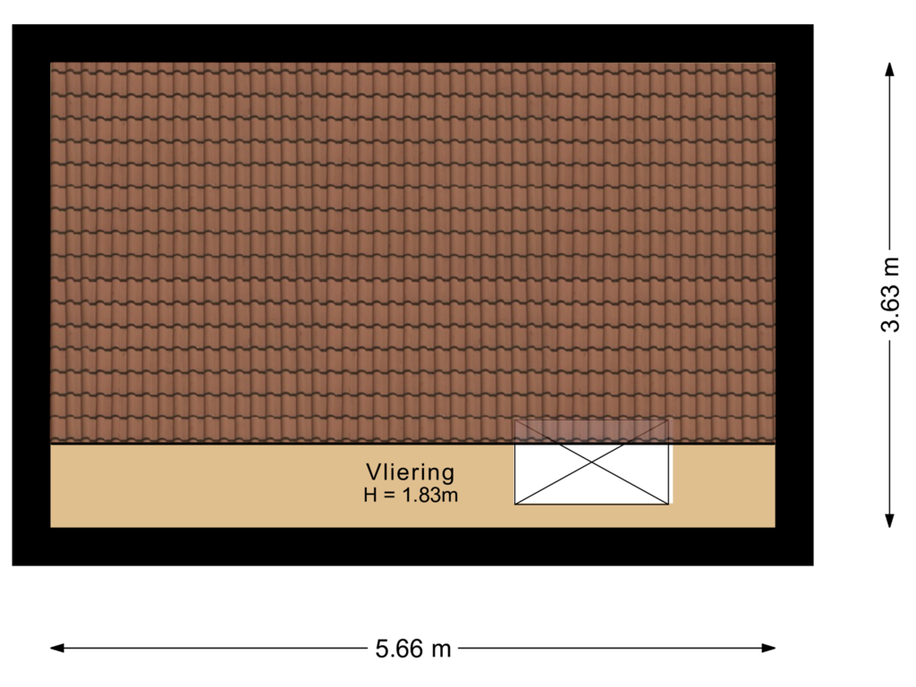 View floorplan of Eerste verdieping of Frans Piëtstraat 22