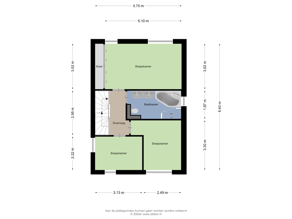 View floorplan of Eerste Verdieping of Rietven 7