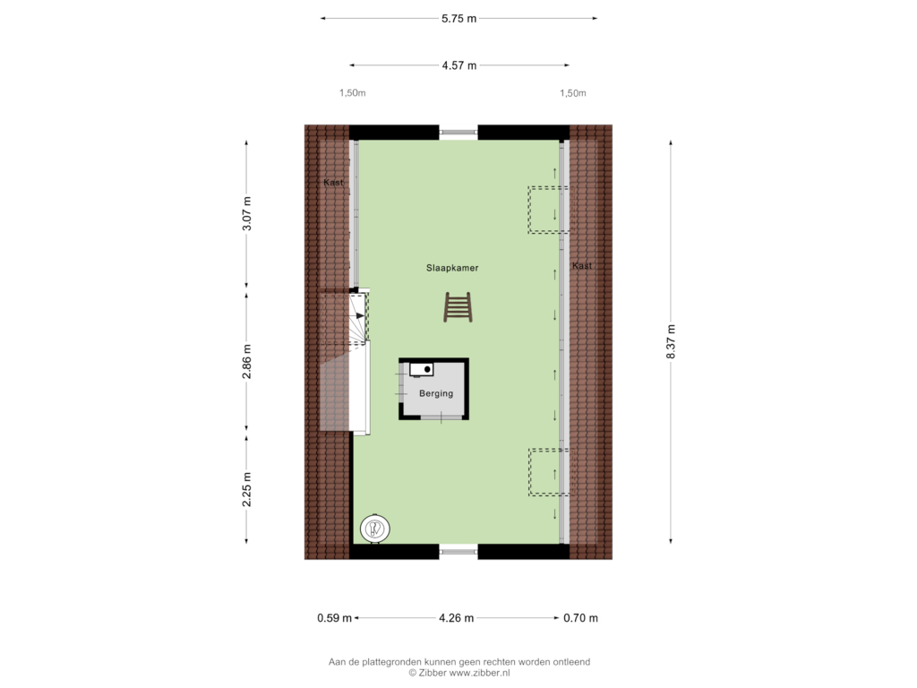 View floorplan of Tweede Verdieping of Rietven 7