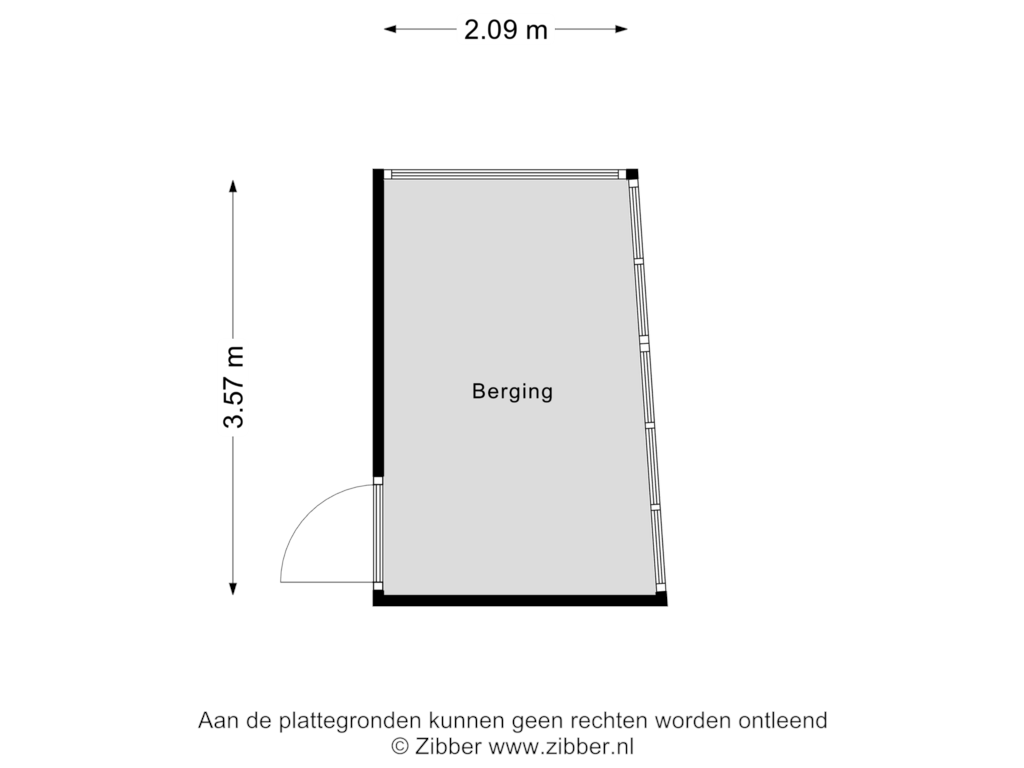 View floorplan of Berging of Rietven 7