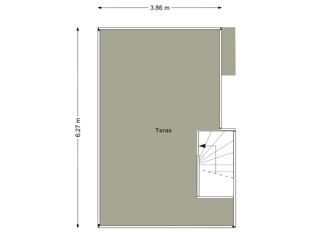 View floorplan of Teras of Derde Oosterparkstraat 142-3