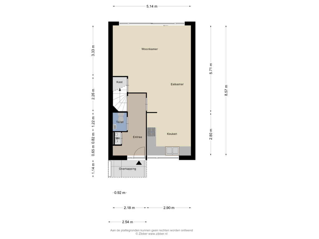 View floorplan of Begane Grond of Slotermeer 29