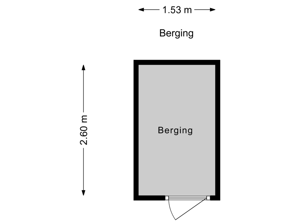 Bekijk plattegrond van Berging van Bakkershof 134