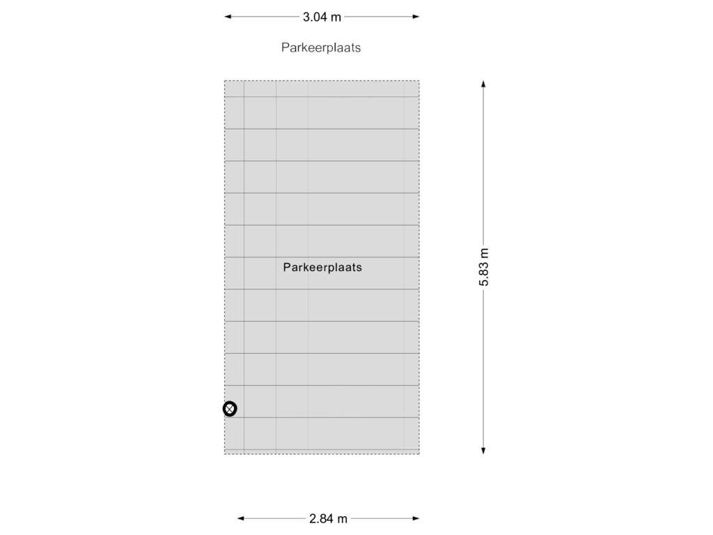 View floorplan of Parkeerplaats of Prinsegracht 47