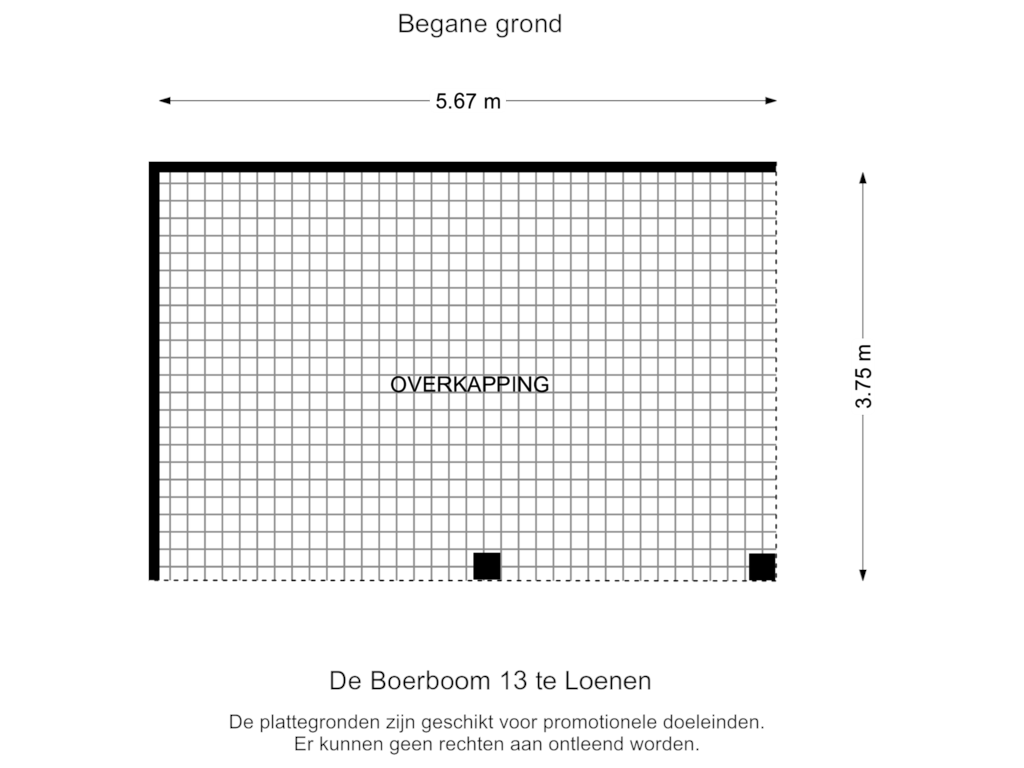 View floorplan of Begane grond of De Boerboom 13