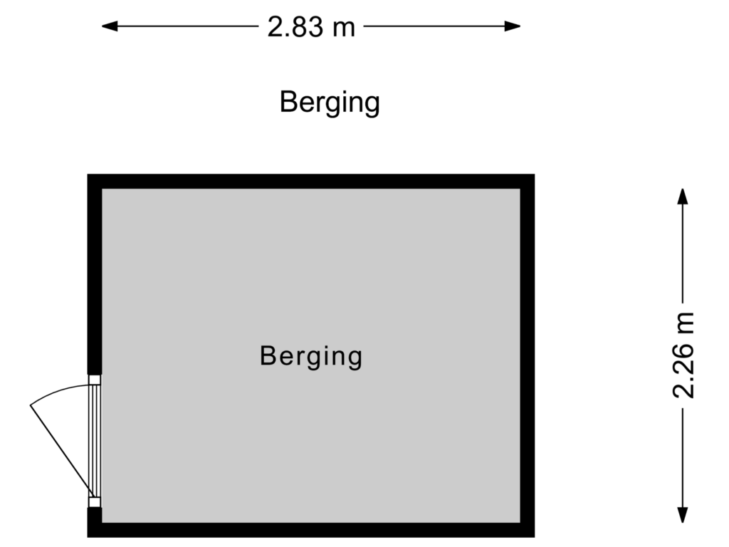 View floorplan of Berging of Kwelderplantsoen 16