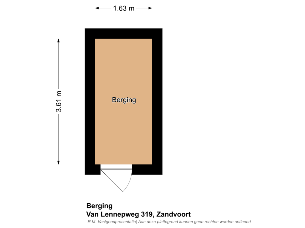 Bekijk plattegrond van Berging van van Lennepweg 319