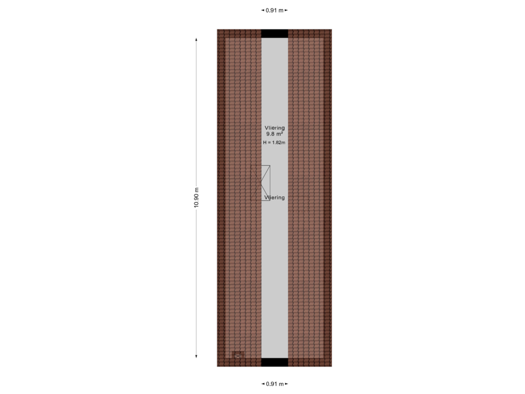 View floorplan of Vliering of De Zeilen 36