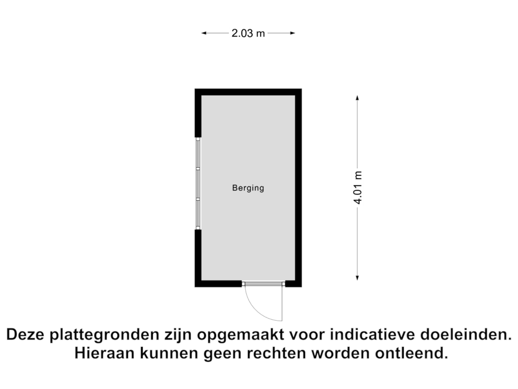 Bekijk plattegrond van Berging van Mozartlaan 44