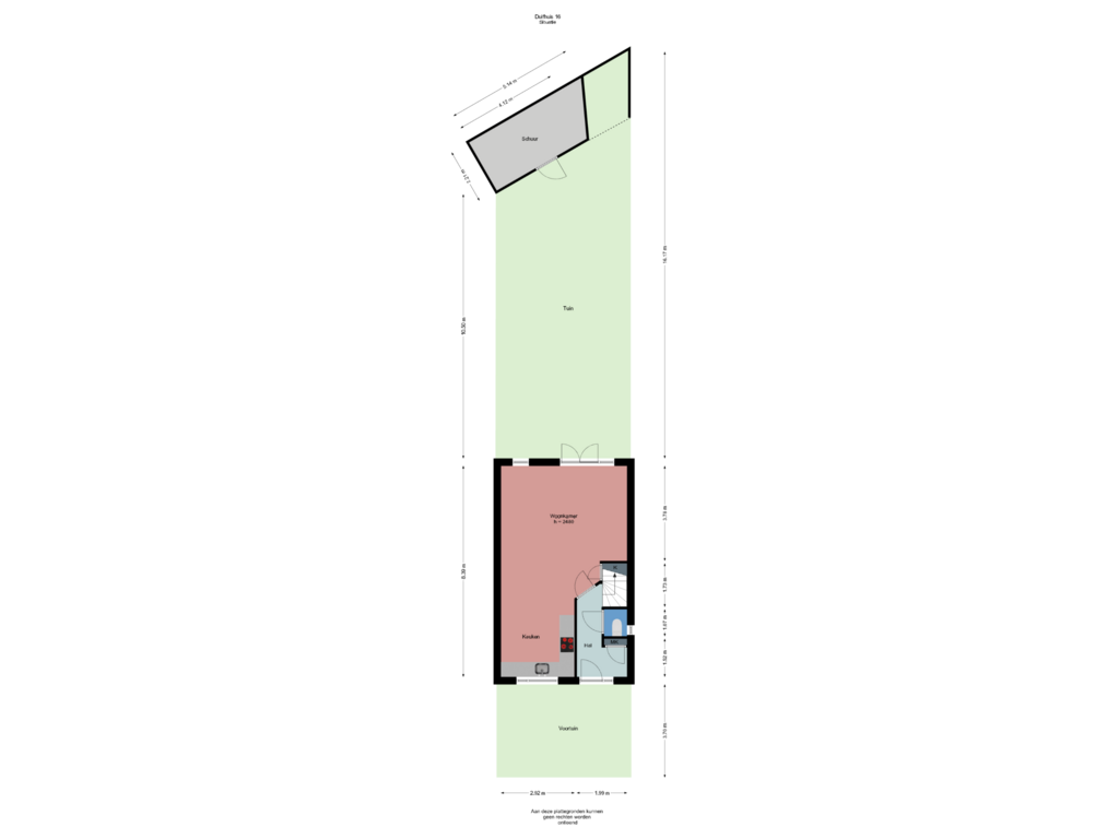 Bekijk plattegrond van Situatie van Duifhuis 16