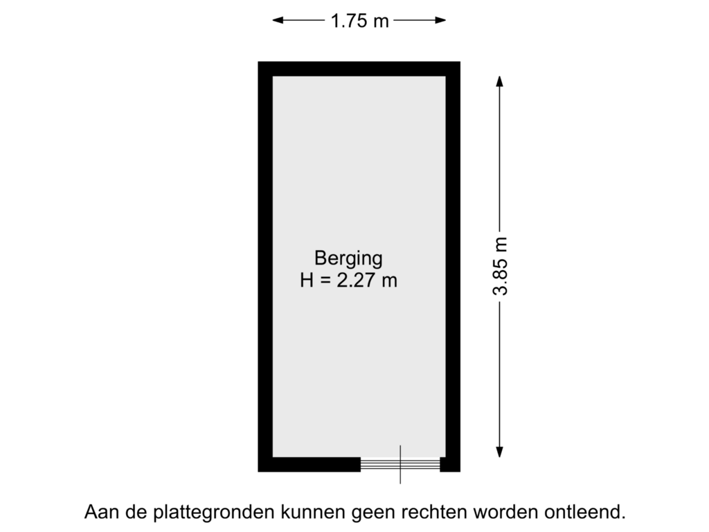 Bekijk plattegrond van Berging van Flitsstraat 50