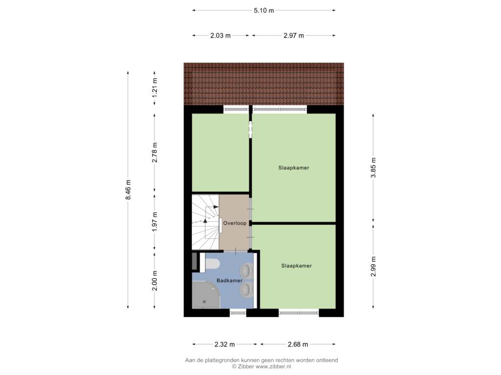 Bekijk plattegrond van Eerste Verdieping van Koekampstede 25