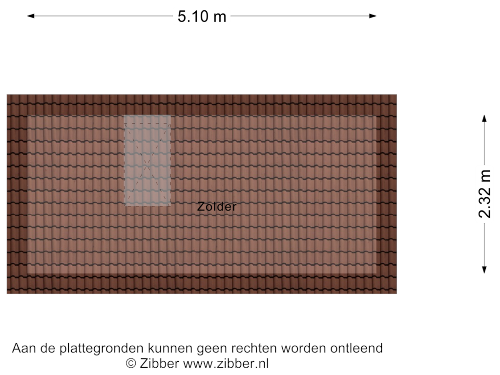 Bekijk plattegrond van Zolder van Koekampstede 25