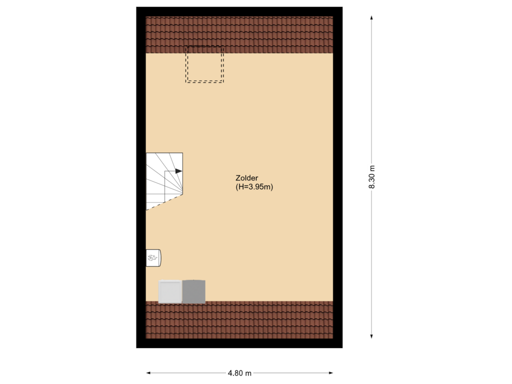 Bekijk plattegrond van Floor 2 van Adriaan Anthoniszstraat 17