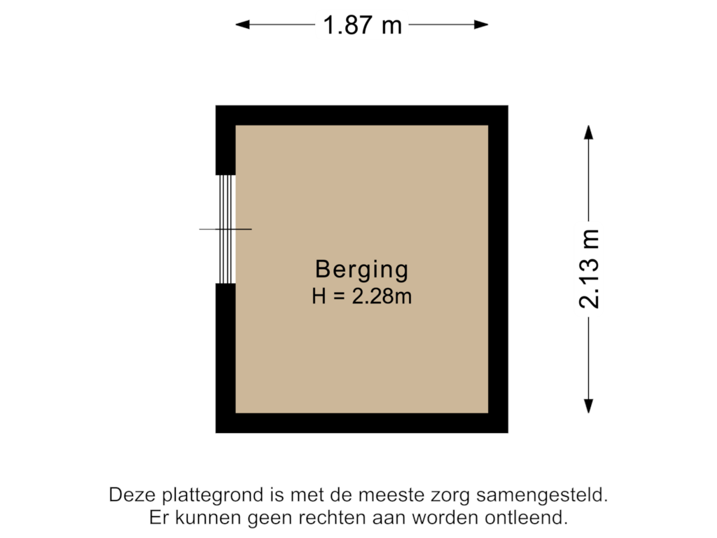 Bekijk plattegrond van Berging van Markt 7-B