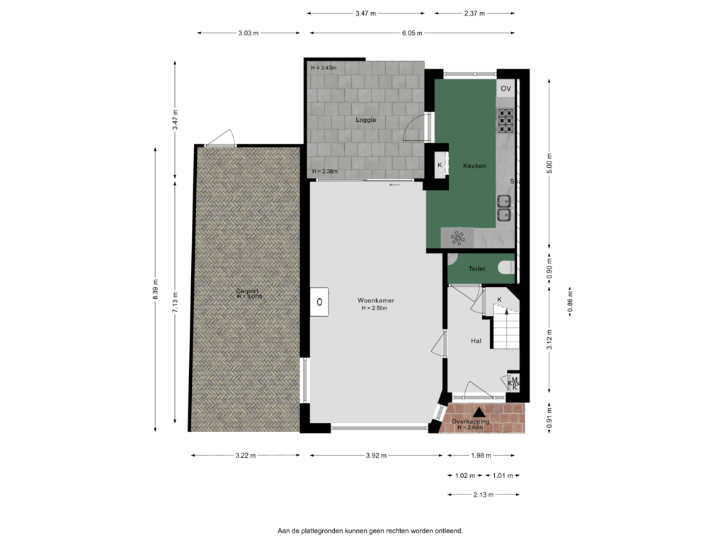 View floorplan of Begane grond of Prins Bernhardstraat 28