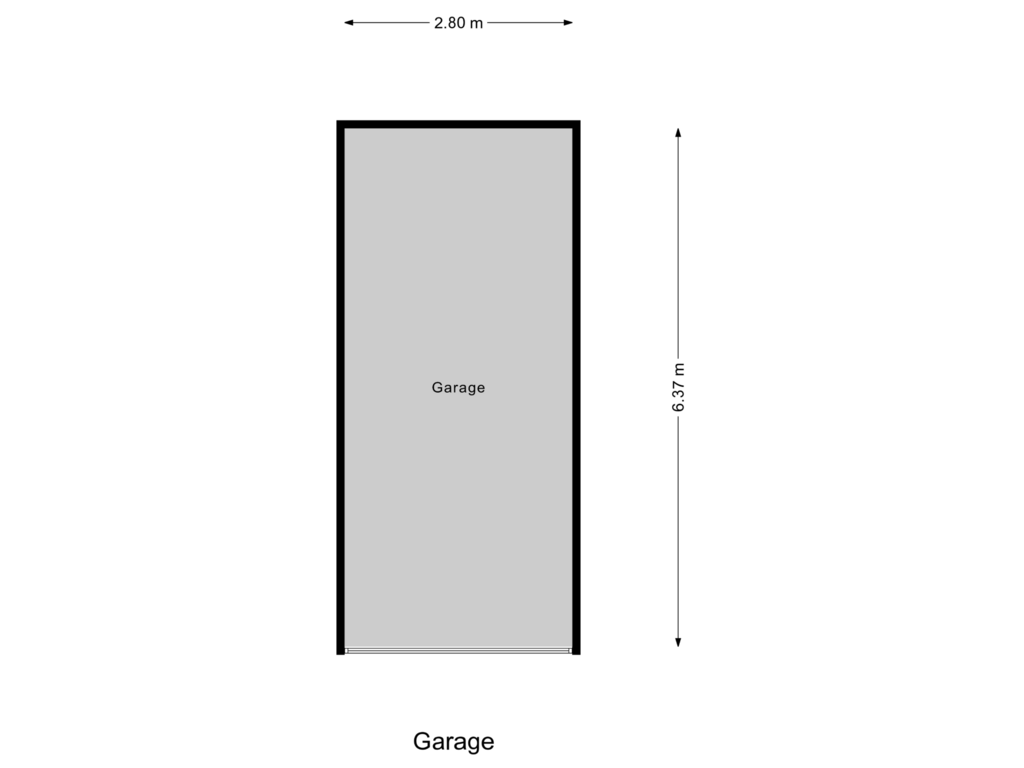 Bekijk plattegrond van Garage van Valkenstede 18