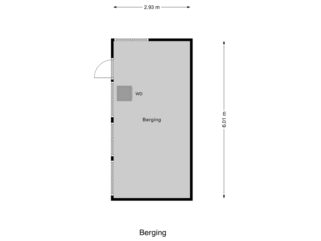 View floorplan of Berging of Dorpsstraat 81