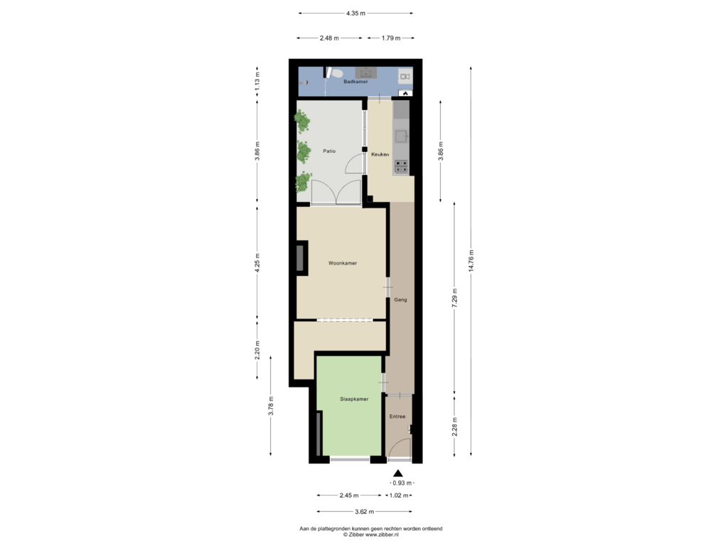 Bekijk plattegrond van Appartement van Levendaal 129