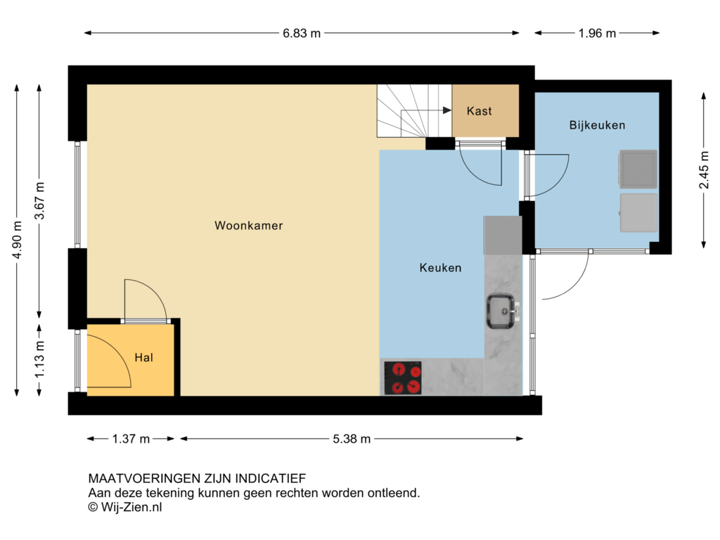 View floorplan of BG of Groenelaan 2-B