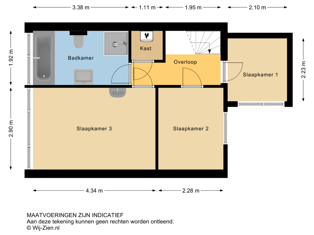 View floorplan of 1E of Groenelaan 2-B