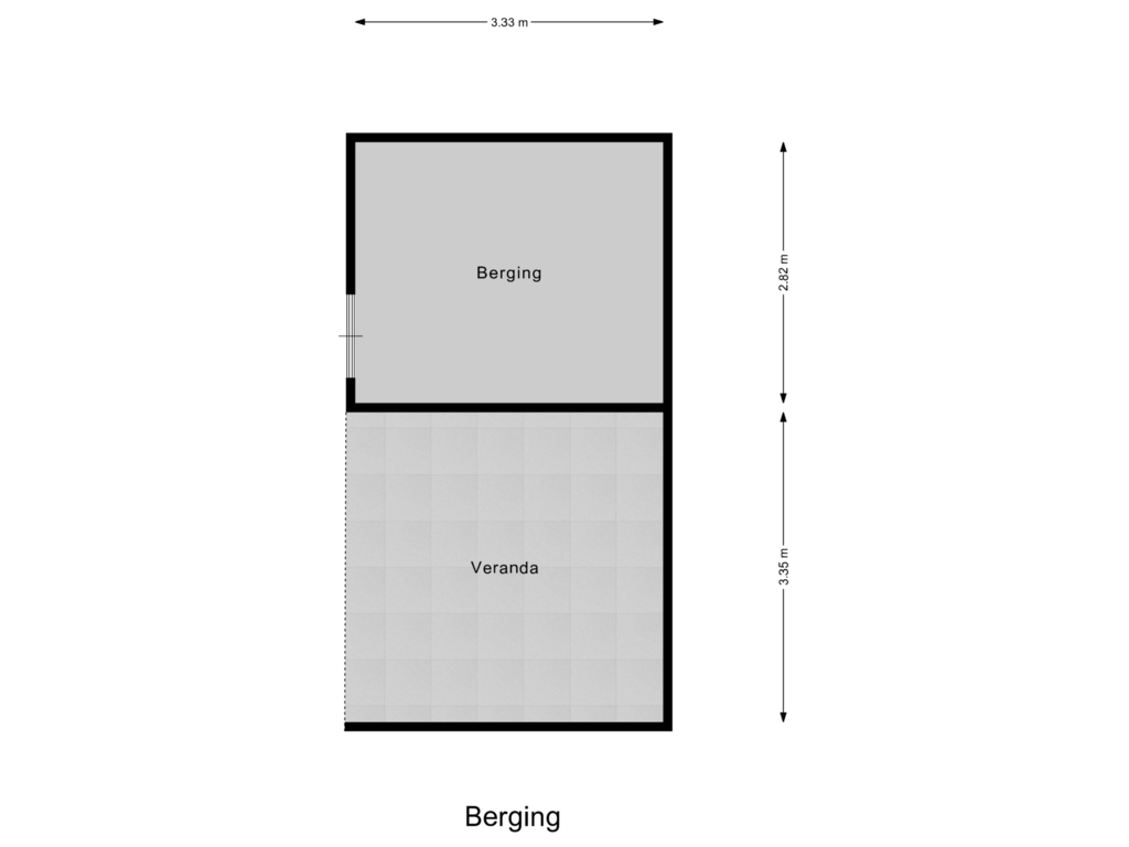 Bekijk plattegrond van Berging van Pinksterbloemstraat 21