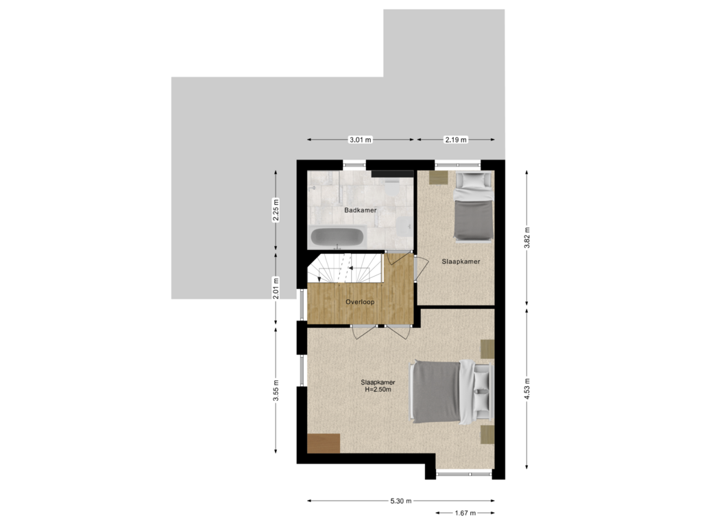 Bekijk plattegrond van Eerste verdieping van Sleutelbloem 5