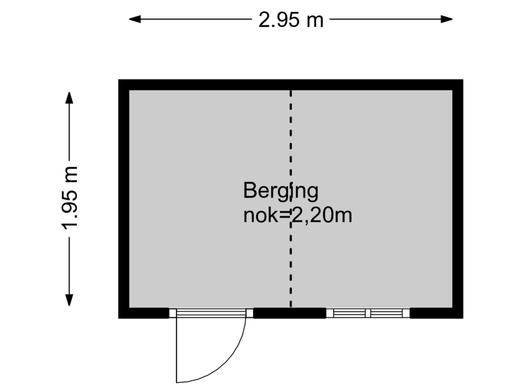 Bekijk plattegrond van Berging van Kamillegaarde 10