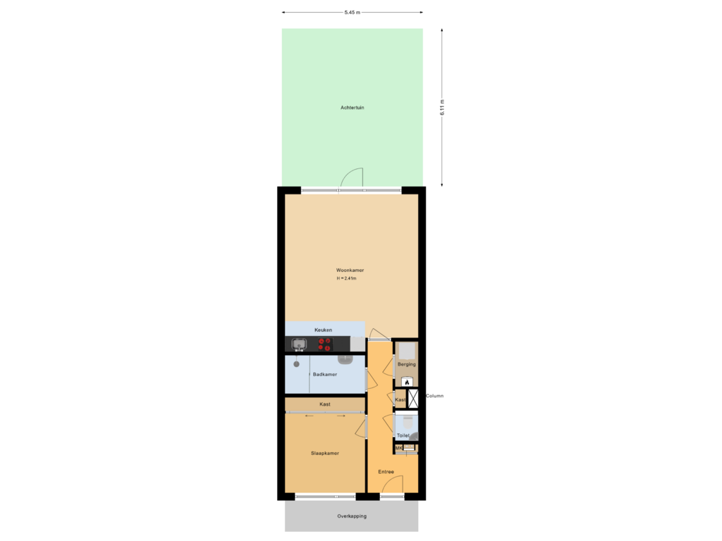 View floorplan of Situatie of Slagveld 123