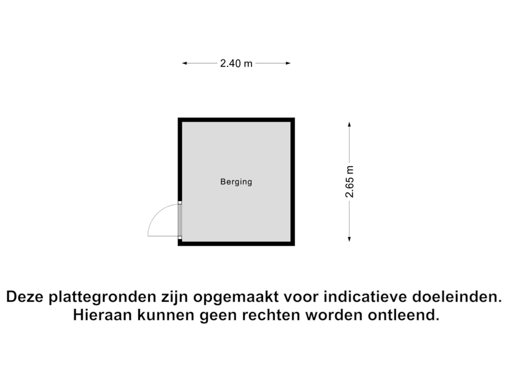 Bekijk plattegrond van Berging van Kometenstraat 12