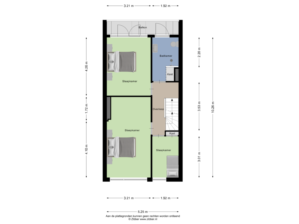 Bekijk plattegrond van Eerste Verdieping van Lodewijk Napoleonplein 15