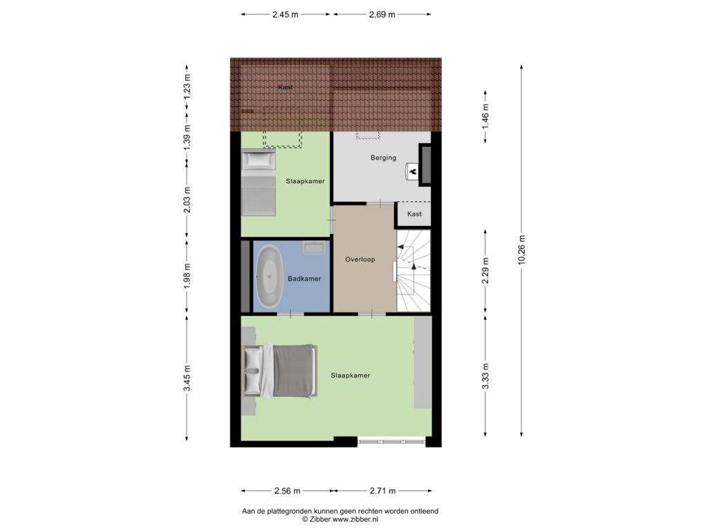 Bekijk plattegrond van Tweede verdieping van Lodewijk Napoleonplein 15