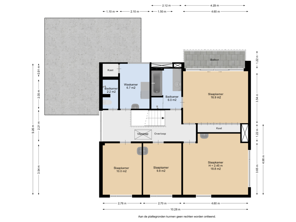 Bekijk plattegrond van 1e Verdieping van Hemdijk 93