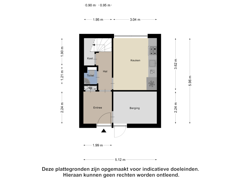 Bekijk plattegrond van Begane Grond van Digna Johannaweg 117