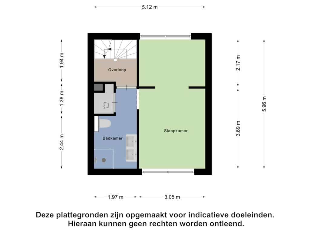 Bekijk plattegrond van Tweede verdieping van Digna Johannaweg 117