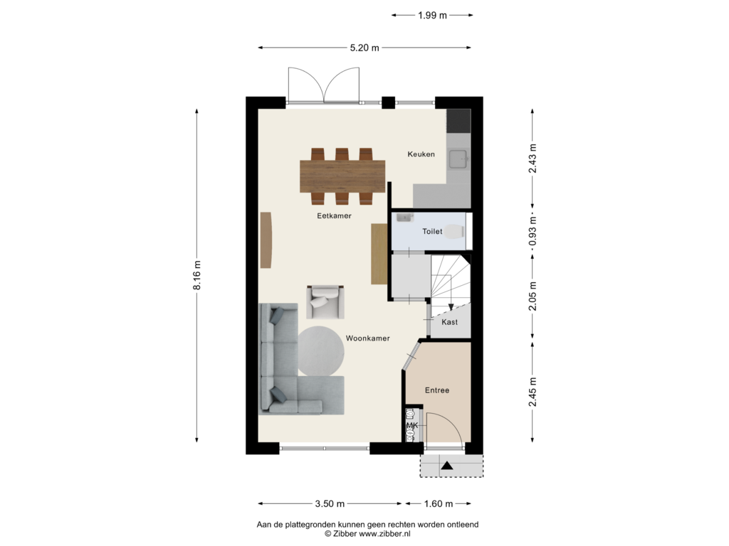 Bekijk plattegrond van Begane grond van Salderes 123