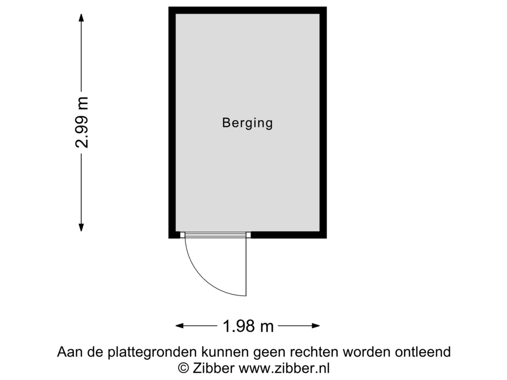 Bekijk plattegrond van Berging van Salderes 123